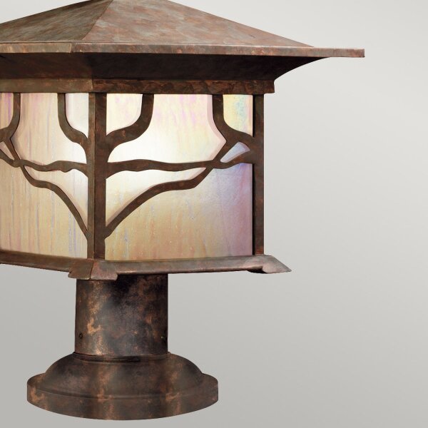 Lampe de socle Vintage E27 IP44 41,9 cm de haut en cuivre antique