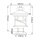 Lampe de socle Vintage E27 IP44 41,9 cm de haut en cuivre antique