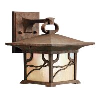 Lampe dextérieur murale cuivre antique H : 23,7 cm...
