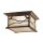Lampe de plafonnier extérieur L : 29,8 cm IP44 2x E27 en cuivre antique