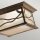Lampe de plafonnier extérieur L : 29,8 cm IP44 2x E27 en cuivre antique