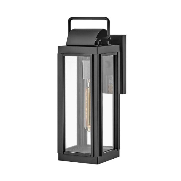 Applique murale extérieure vintage IP44 H : 41,3 cm Noir E27