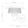 Applique murale extérieure acier inoxydable verre E27 IP44 largeur 27 cm
