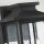 Applique murale extérieure noire hauteur 43,3 cm IP44 Vintage 3x E14
