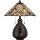 Lampe de table ETERNO 5 verre color&eacute; H:50cm Lampe Tiffany