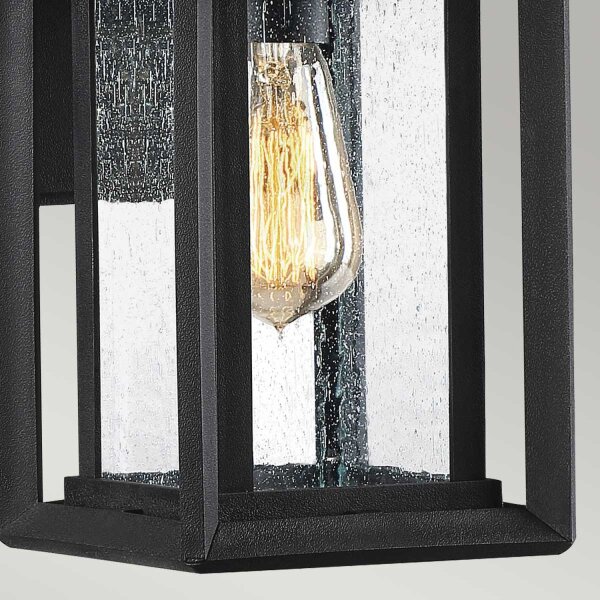 Lampe dextérieur murale E27 IP44 28 cm de haut noir vintage
