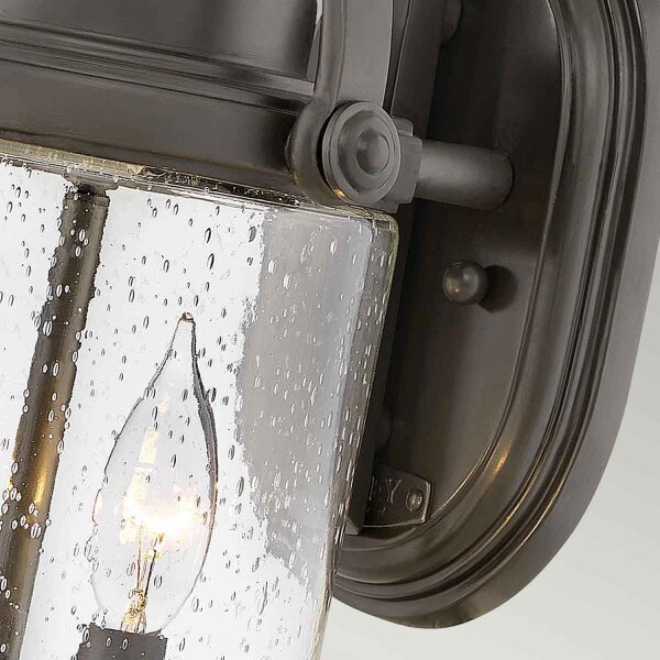 Lampe dextérieur murale verre E14 IP44 43,2 cm de haut 2x E14 Vintage