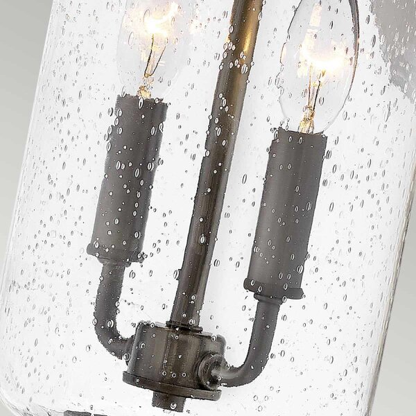 Lampe dextérieur murale verre E14 IP44 43,2 cm de haut 2x E14 Vintage