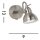 Spot mural en métal orientable GU10 jusquà 50 W en argent