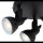 Spot de plafond noir métal flexible GU10 30 cm 3-flmg