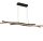 Suspension LED à intensité variable Noir Métal 108 cm Vagues