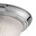 Lampe de plafonnier verre métal E14 IP44 29 cm rond en chrome