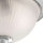 Lampe de plafonnier verre métal E14 IP44 29 cm rond en chrome