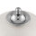 Lampe de plafonnier verre métal E14 IP44 29 cm rond en chrome