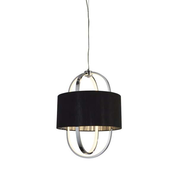 Blendarme LED Lampe à suspendre tissu métal blanc chaud Ø38 cm