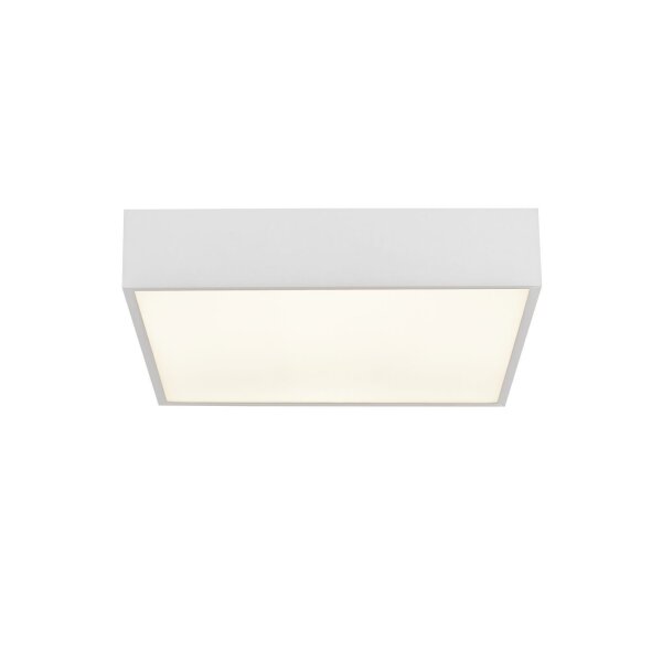 Lampe de plafonnier LED Aluminium 16 W 3000 K IP44 L:30 cm Blanc