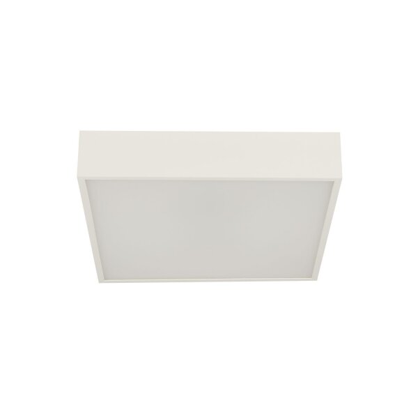 Lampe de plafonnier LED Aluminium 16 W 3000 K IP44 L:30 cm Blanc