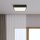 Plafonnier LED Aluminium IP44 L:30 cm Noir Blanc