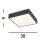 Plafonnier LED Aluminium IP44 L:30 cm Noir Blanc