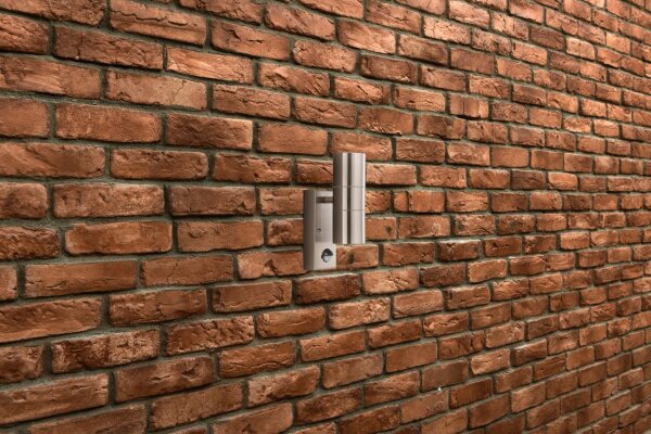 Lampe murale dextérieur Up & Down Détecteur de mouvement GU10 IP44