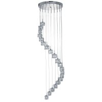 Lampe LED ronde &agrave; suspendre 20 flammes...