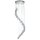 Lampe LED ronde à suspendre 20 flammes métal verre Ø45 cm 3 W