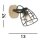 Applique réglable bois métal E14 Abat-jour filaire