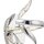 Applique LED avec interrupteur à tirette Métal Verre H:38 cm Chrome