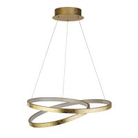 Lampe à LED suspendue en métal doré...