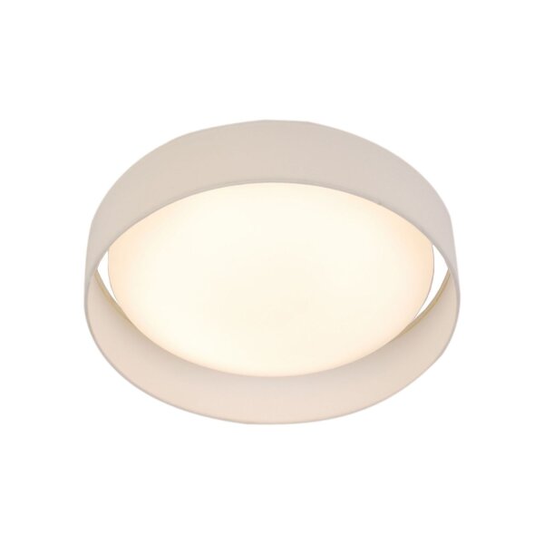 Lampe de plafonnier LED à faible éblouissement Ø50 cm rond 25 W abat-jour en tissu