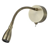 Spot mural LED avec bras flexible interrupteur 1 W en...