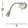 Spot mural LED avec bras flexible interrupteur 1 W en laiton antique