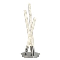 Lampe de table LED en chrome 43 cm 192 lm 3000 K blanc chaud