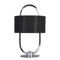Petite lampe de table LED Métal Tissu dimmable...