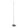 Lampadaire LED métal dimmable 18 W 150 cm en argent