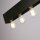 Suspension noire métal E27 8-flmg 80 cm de long