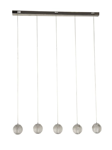 Suspension élégante en métal chromé G9 100 cm de long