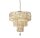 Elégante lampe suspendue verre métal Ø50 cm E14 Moderne