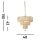 Elégante lampe suspendue verre métal Ø50 cm E14 Moderne