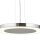 Suspension LED stylée métal verre Ø50 cm en chrome
