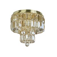 Plafonnier rond IP44 verre métal Ø34 cm en...