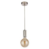 Lampe à suspendre aluminium argent E27 Ø10...
