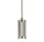 Lampe à suspendre aluminium argent E27 Ø10 cm Vintage