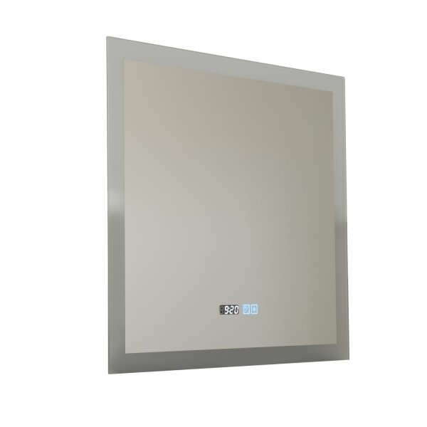 Miroir mural LED avec lumière tamisable IP44 38 W L:60 cm
