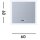 Miroir mural LED avec lumière tamisable IP44 38 W L:60 cm
