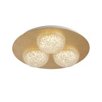 Spot LED encastré or métal Ø35 cm 6...