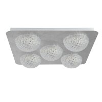 Spot LED encastré argenté métal L:43...