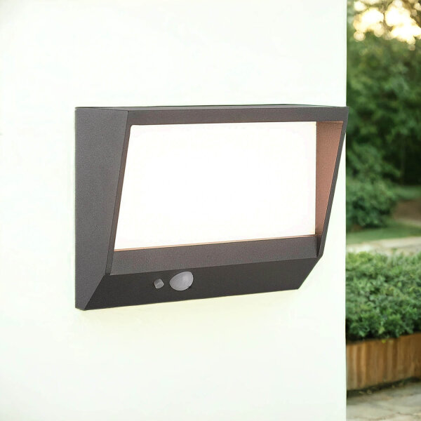 Lampe solaire à LED Extérieur Aluminium IP54 Détecteur de mouvement