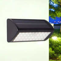 Applique murale LED solaire noire 5 W IP44...