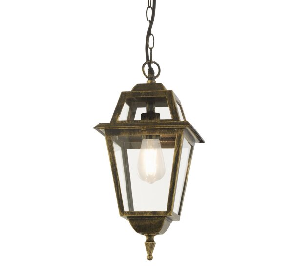 Lampe à suspendre Extérieur Aluminium Verre L:20,2 cm E27 Vintage